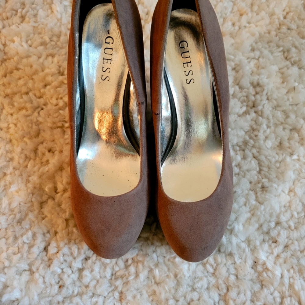 Guess Platform Wedges Patent Leather and Microfiber Shoes